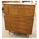 Mid Century Danish Walnut Chest on Chest with Fitted Interior by “Kroehler Furniture” 