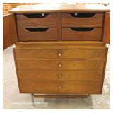Mid Century Danish Walnut Chest on Chest with Fitted Interior by “Kroehler Furniture” Mid Century Danish Walnut Chest on Chest with Fitted Interior by “Kroehler Furniture”