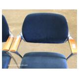 Set of 6 Aluminum Frame Office Arm Chairs by “Thonet Furniture” Set of 6 Aluminum Frame Office Arm Chairs by “Thonet Furniture”