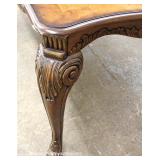 8 Piece Contemporary Carved and Banded Mahogany Dining Room Set – Table has 2 Leaves 8 Piece Contemporary Carved and Banded Mahogany Dining Room Set – Table has 2 Leaves