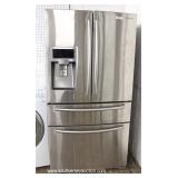 Stainless Steel Samsung French Door Dual Cooling Refrigerator – Working – Needs Cleaning 