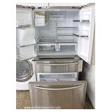 Stainless Steel Samsung French Door Dual Cooling Refrigerator – Working – Needs Cleaning Stainless Steel Samsung French Door Dual Cooling Refrigerator – Working – Needs Cleaning
