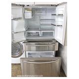 Stainless Steel Samsung French Door Dual Cooling Refrigerator – Working – Needs Cleaning 