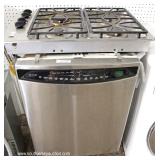 GE Profile Stainless Steel Front Dishwasher, Gas Stove Top, Oven and Microwave 