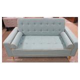 VERY NICE NEW in the Light Gray Button Tufted Upholstered Decorator Sofa and Loveseat – may be offer