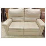 Selection of Leather Double Reclining Lounge Love Seat and Chairs 