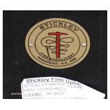 QUALITY HIGH END Leather Button Tufted Ottoman by “Stickley Furniture” QUALITY HIGH END Leather Button Tufted Ottoman by “Stickley Furniture”