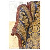 VINTAGE Highly Carved and Ornate Mahogany Frame Loveseat VINTAGE Highly Carved and Ornate Mahogany Frame Loveseat