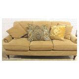 QUALITY Contemporary Design Upholstered Sofa with Original Pillows by “Stickley Furniture” QUALITY Contemporary Design Upholstered Sofa with Original Pillows by “Stickley Furniture”
