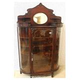 Antique Fancy Mahogany China Cabinet