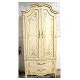  Country French Paint Decorated Gentlemen Chest with Fitted Interior – auction estimate $200-$400 