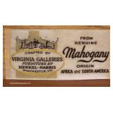  SOLID Mahogany Bracket Foot High Chest by “Henkel Harris Furniture” – auction estimate $300-$600 