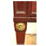  ANTIQUE SOLID Mahogany French Flip Top Desk with Bookcase Top – auction estimate $200-$400 