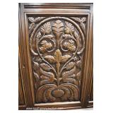  9 Piece Highly Carved and Ornate Oak Depression Refectory Dining Room Set in the Original Finish– a