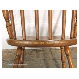  6 Piece Country Stenciled Breakfast Set – Hutch and Chairs by “Hitchcock Furniture” and Table by “E