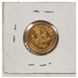  U.S. 1901 Gold $5.00 Coin – auction estimate $300-$600 