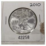  2010 U.S. Silver Eagle $1.00 – auction estimate $30-$60 