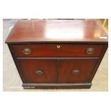  One of Several Mahogany One Drawer Two Door Servers this one by “Bassett Furniture” – auction estim