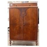  Walnut 2 Door Armoire – auction estimate $100-$300 