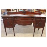  Mahogany Spade Foot Buffet with Gallery – auction estimate $200-$400 
