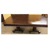  Contemporary Mahogany Carved Dining Room Table with 6 Chairs – auction estimate $300-$600 