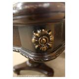  Contemporary Mahogany Carved Dining Room Table with 6 Chairs – auction estimate $300-$600 