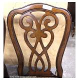  Contemporary Mahogany Carved Dining Room Table with 6 Chairs – auction estimate $300-$600 