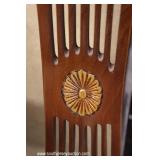  Set of 12 Burl Mahogany Flower Carved Back Dining Room Chairs – auction estimate $300-$600 