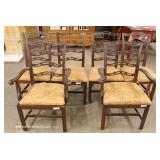  7 Piece Mahogany Queen Anne Dining Room Table with 6 Ribbon Back Chairs – auction estimate $200-$40