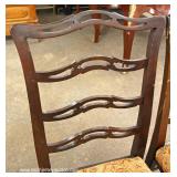  7 Piece Mahogany Queen Anne Dining Room Table with 6 Ribbon Back Chairs – auction estimate $200-$40