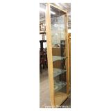  Contemporary Blonde Corner Cabinet by Henredon – auction estimate $100-$300 