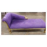  French Style Purple Upholstered Chaise Lounge – auction estimate $100-$300 