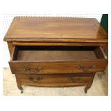  ANTIQUE Country French Cherry 3 Drawer Chest – auction estimate $200-$400 