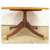  Mahogany Banded and Inlaid Oval Coffee Table by “Kindel Furniture” – auction estimate $100-$300 