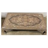  NICE Mother of Pearl Highly Inlaid Coffee Table – auction estimate $300-$600 