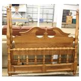  Contemporary 5 Piece Oak Bedroom Set with Queen Size Poster Bed by “Keller Furniture” – auction est