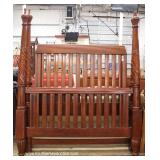  Contemporary 5 Piece Mahogany Bedroom Set with Full Size Poster Bed – auction estimate $300-$600 