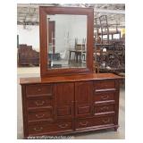  Contemporary 5 Piece Mahogany Bedroom Set with Full Size Poster Bed – auction estimate $300-$600 