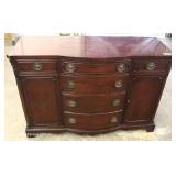  One of Several Mahogany Bow Front Buffets – auction estimate $100-$300 