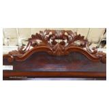  ANTIQUE Burl Mahogany Carved Fall Front Desk – auction estimate $300-$600 