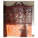  Mahogany Bubble Glass China Cabinet – auction estimate $100-$300 