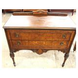  Walnut Depression 2 Drawer Server with Backsplash – auction estimate $100-$300 