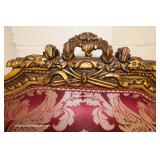  5 Piece French Style Carved Upholstered Parlor Set including Settee and 4 Arm Chairs – auction Esti