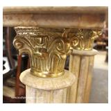  PAIR of Marble and Bronze Pedestals – auction estimate $200-$400 