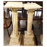  PAIR of Marble and Bronze Pedestals – auction estimate $200-$400 