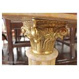  PAIR of Marble and Bronze Pedestals – auction estimate $200-$400 
