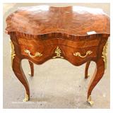  Mahogany One Drawer French Style Table with Applied Bronze – auction estimate $100-$300 