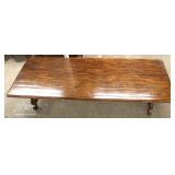  Contemporary Mahogany Large Dining Room Table with Metal Stretcher Decorator Base  and 10 Upholster