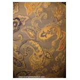  Contemporary Mahogany Large Dining Room Table with Metal Stretcher Decorator Base  and 10 Upholster