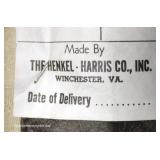  SOLID Mahogany Queen Anne Arm Chair by “Henkel Harris Furniture” – auction estimate $50-$100 